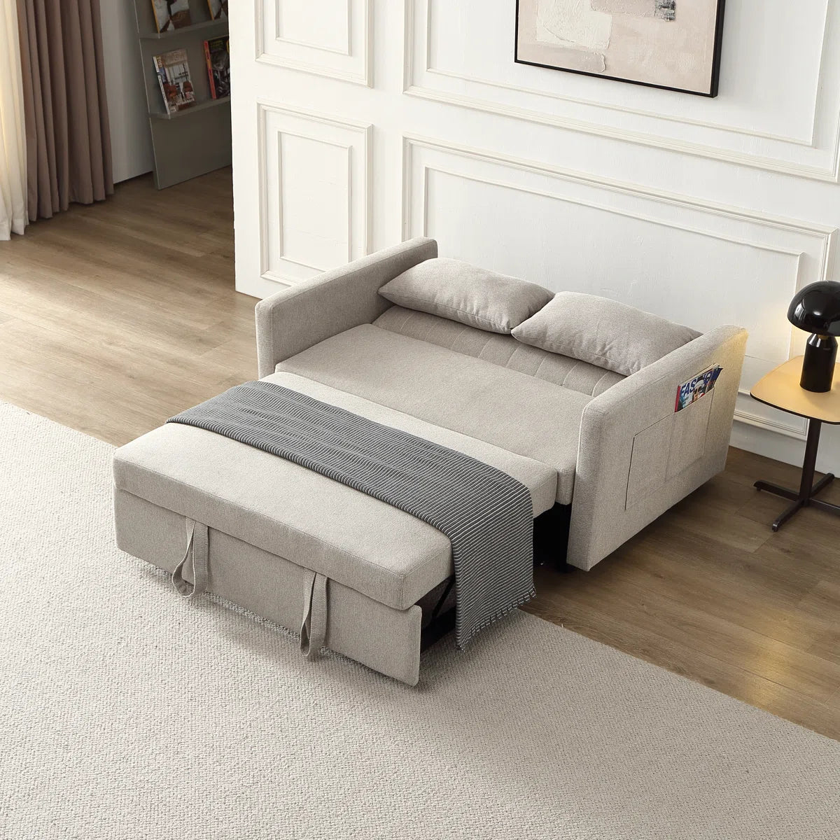 Lateresa 54'' Small Loveseat Pull-Out Sofa Bed