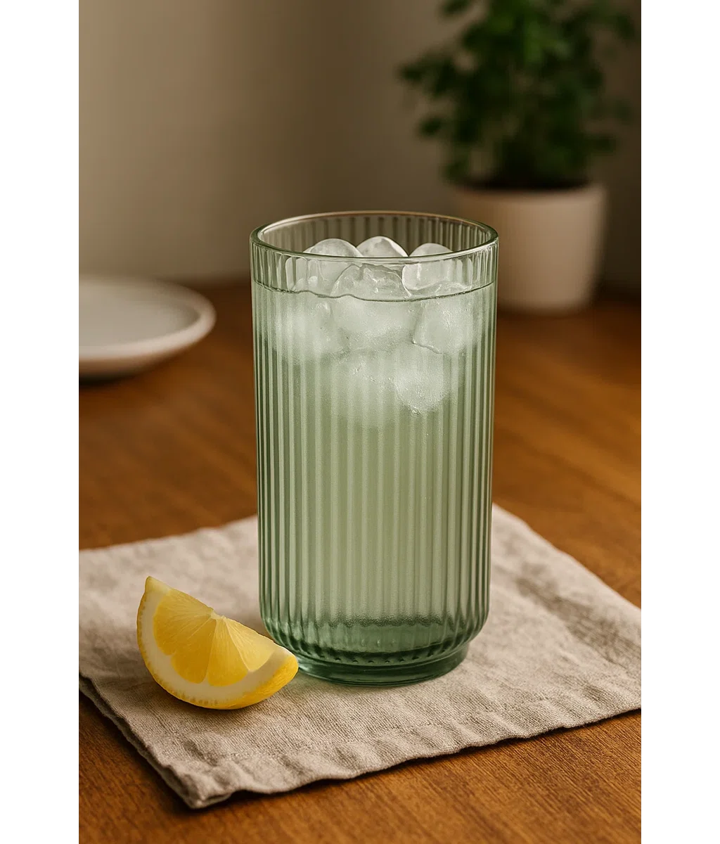 Laya Fluted Acrylic Drinking Glass (Set of 6)