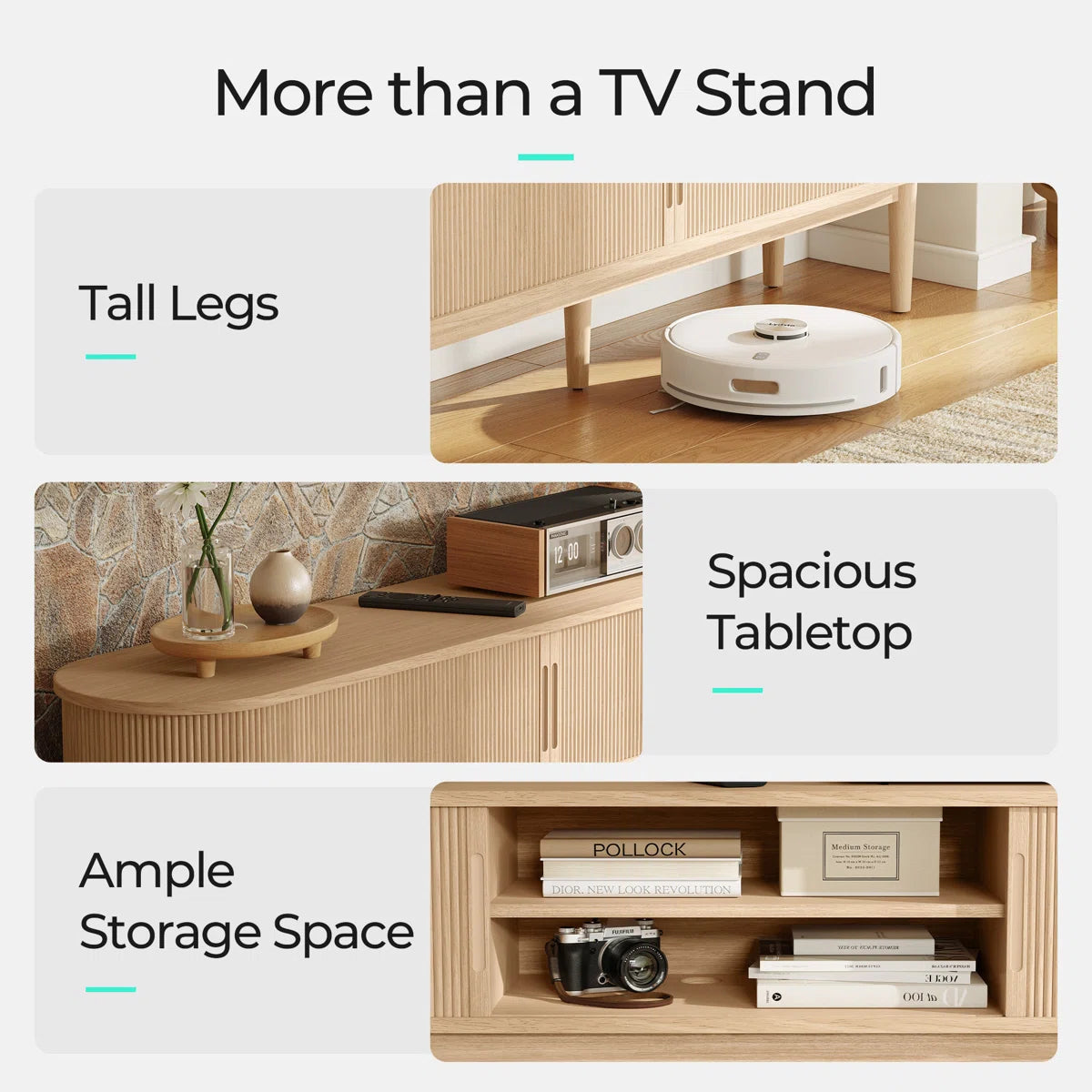 Leathia TV Stand For Tvs Up To 65"