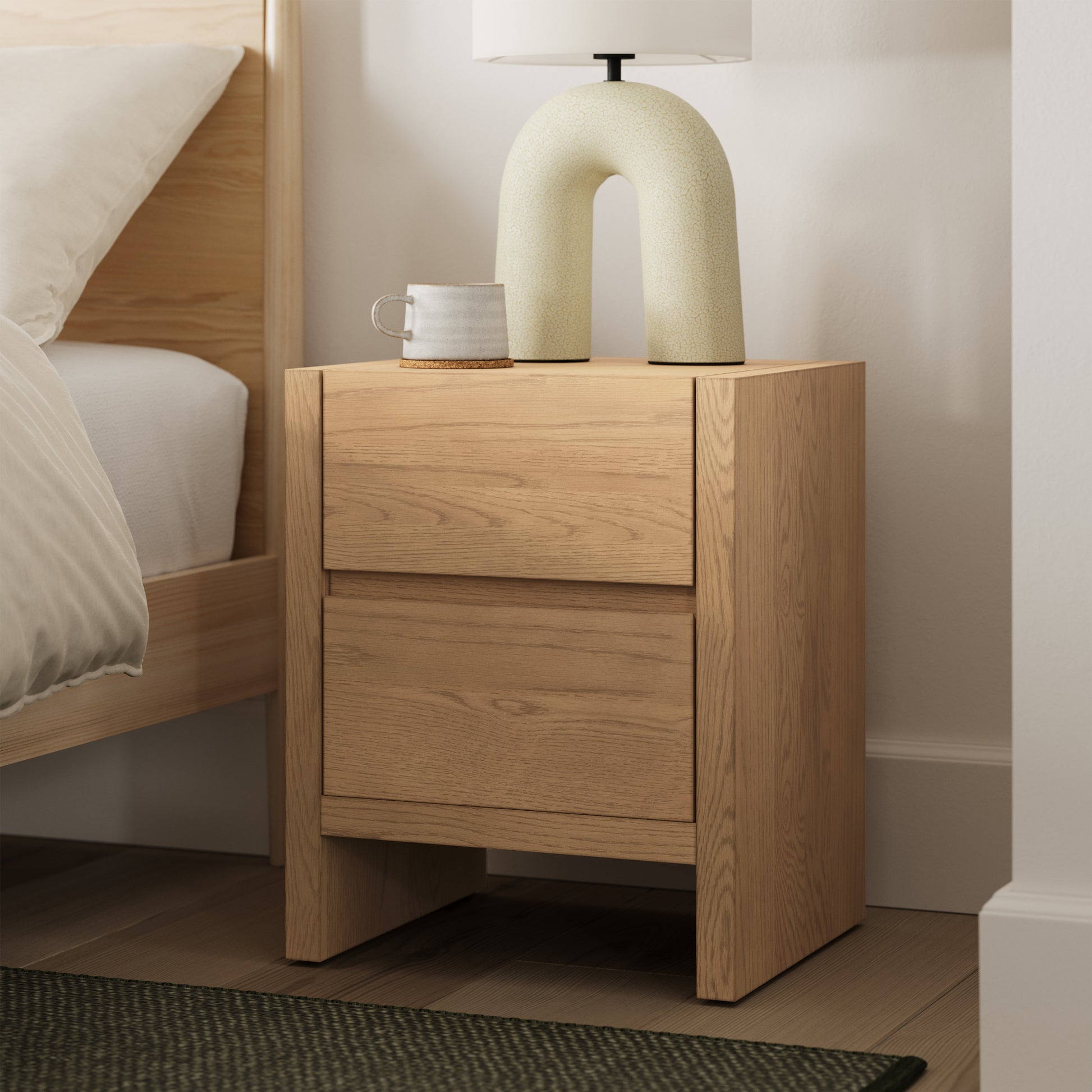Leif 2-Drawer Nightstand