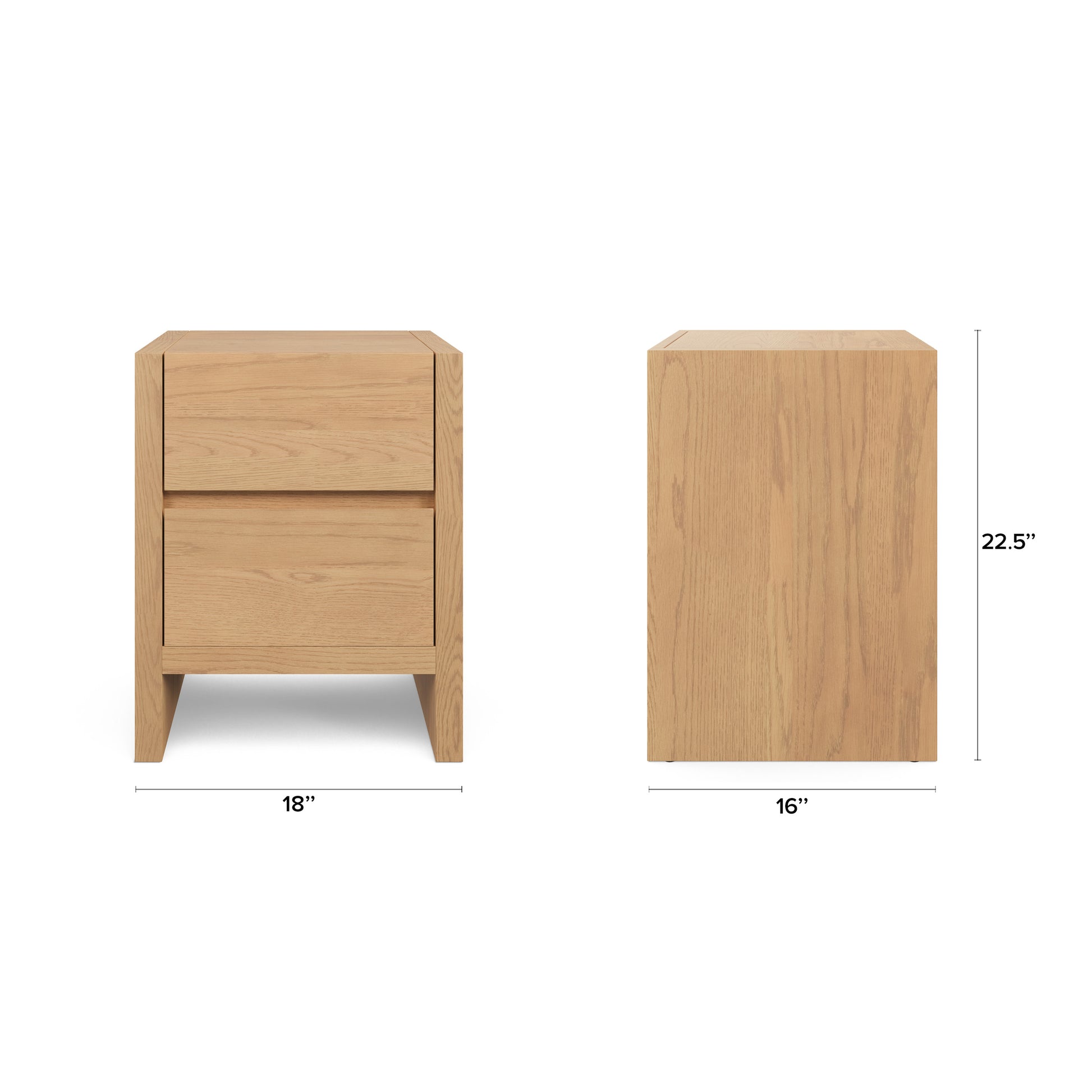 Leif 2-Drawer Nightstand