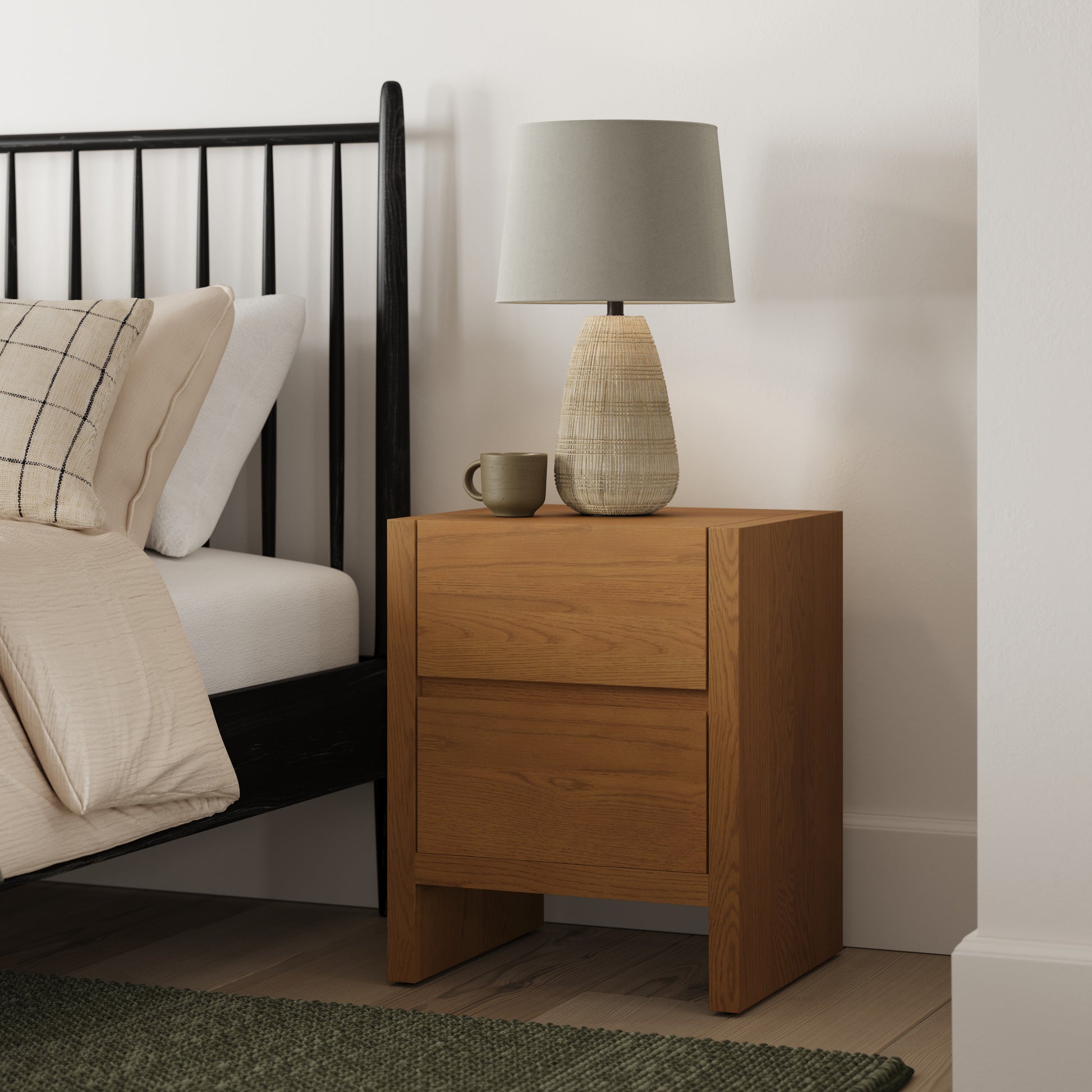 Leif 2-Drawer Nightstand