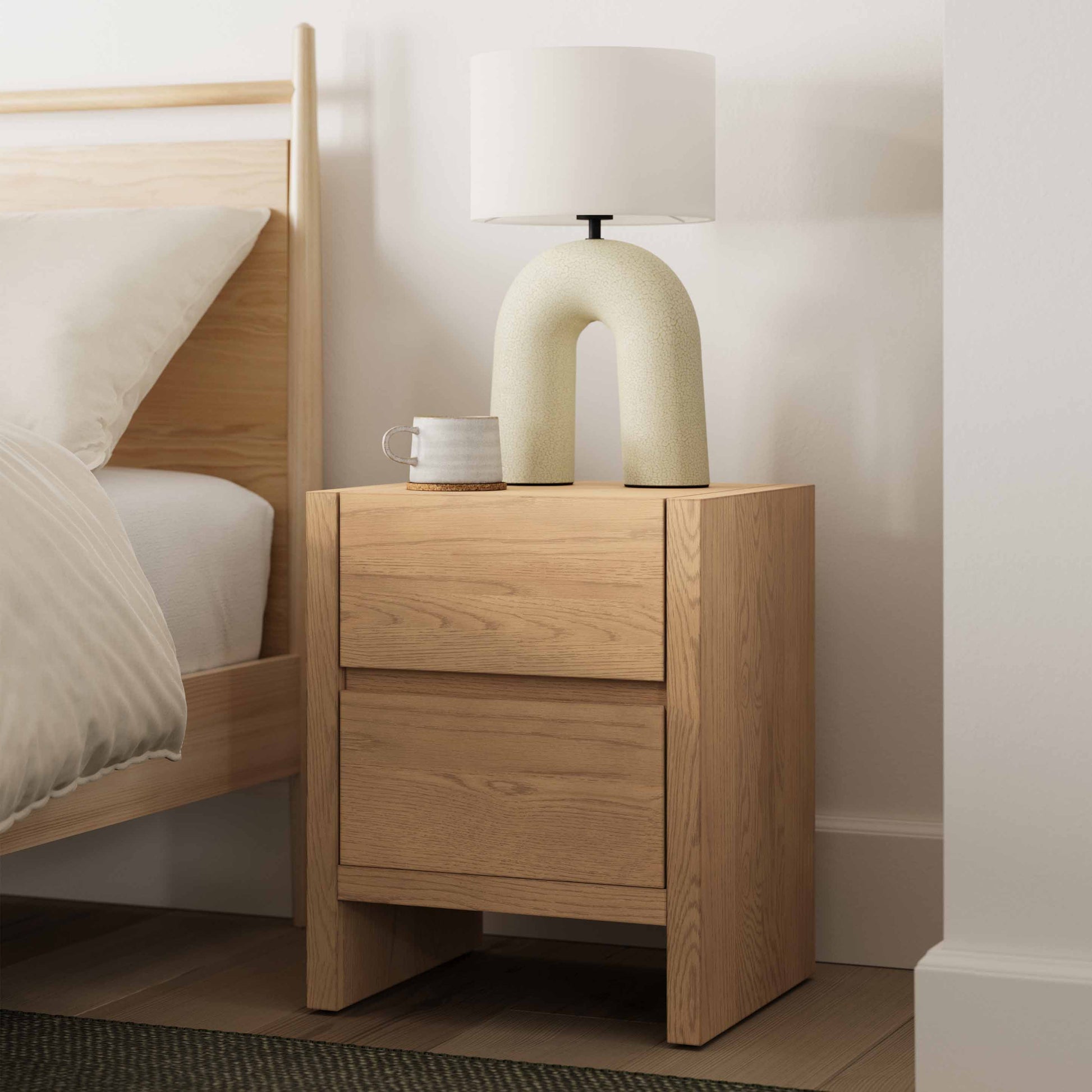 Leif 2-Drawer Nightstand