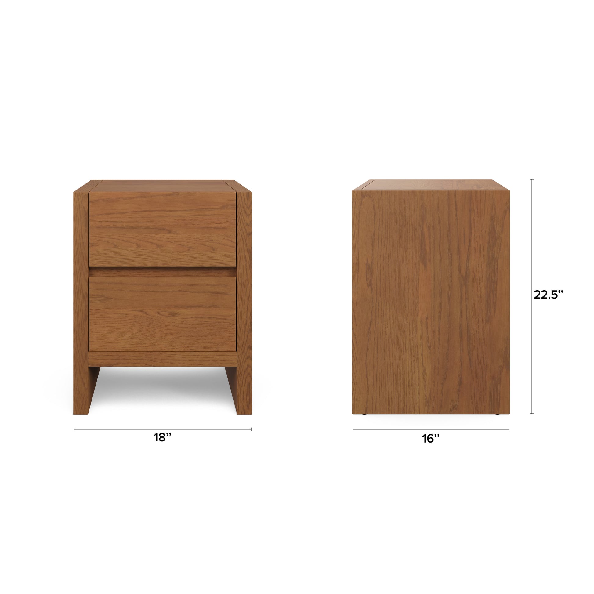 Leif 2-Drawer Nightstand