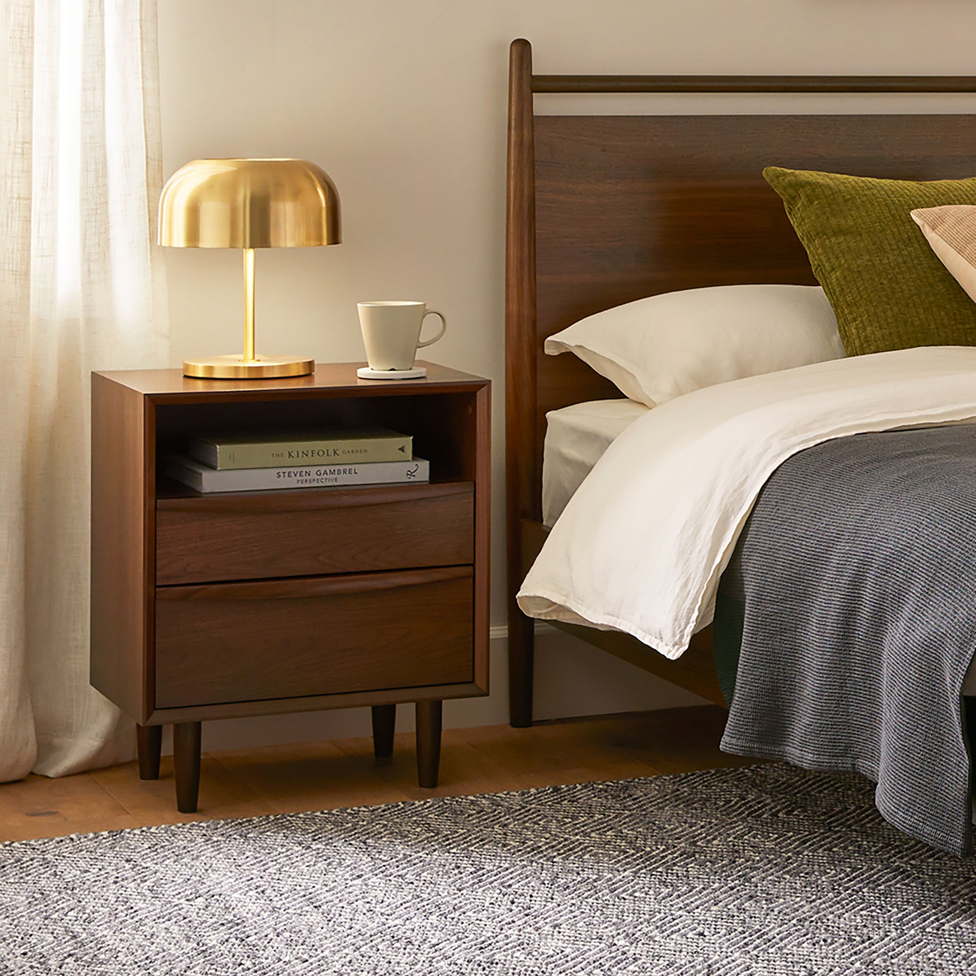 Lenia 2-Drawer Nightstand