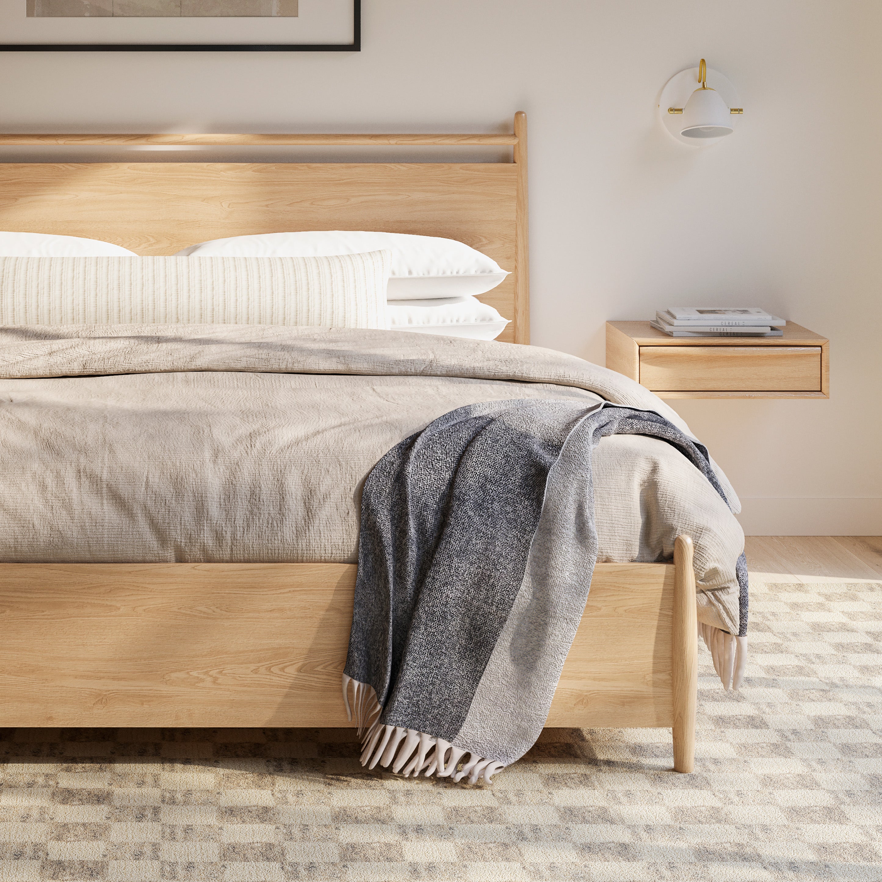 Lenia 2-Drawer Nightstand
