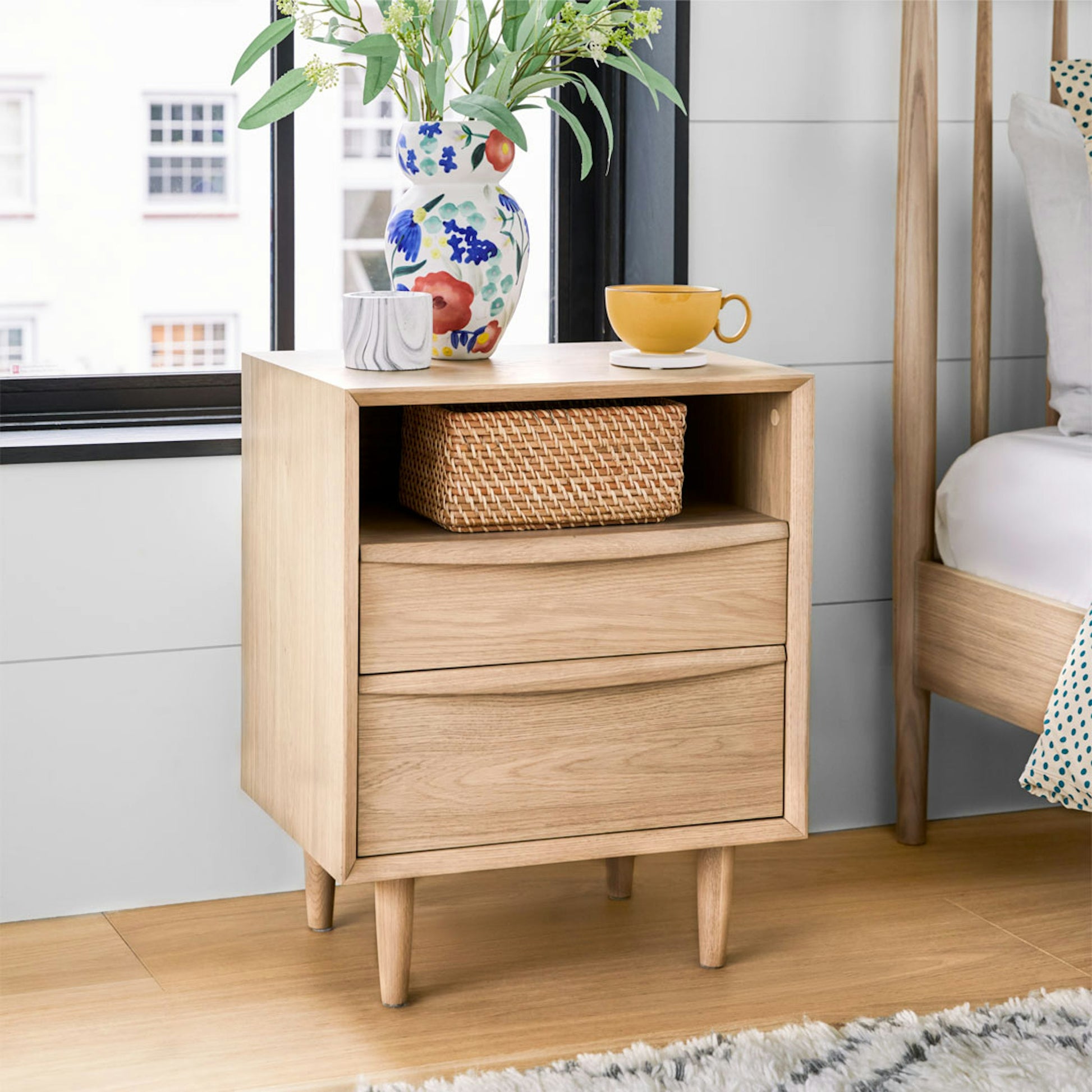 Lenia 2-Drawer Nightstand