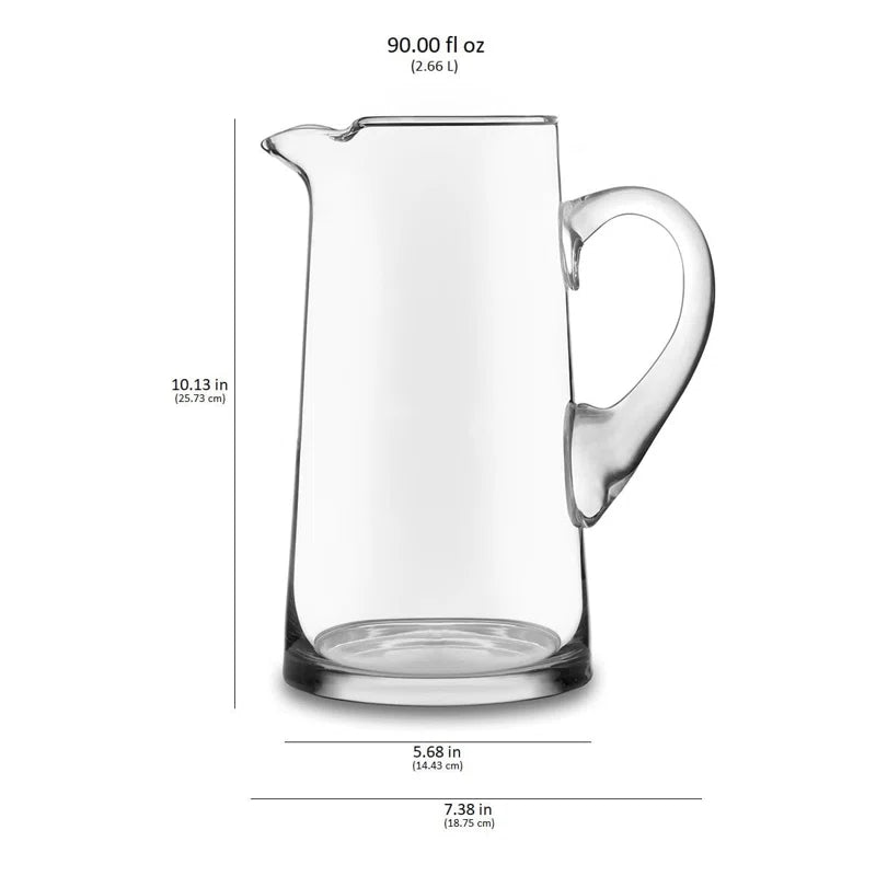 Libbey Cantina Glass Pitcher, 90-ounce