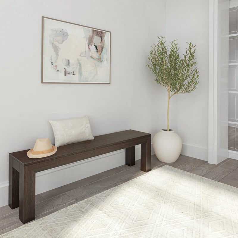 Linzy Modern Wood Bench