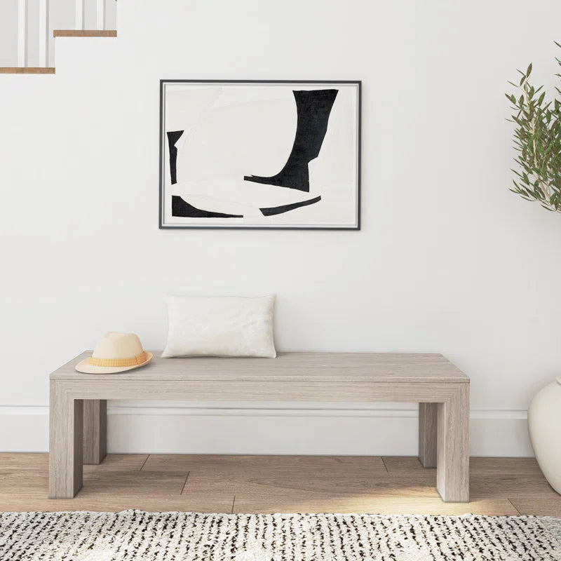 Linzy Modern Wood Bench
