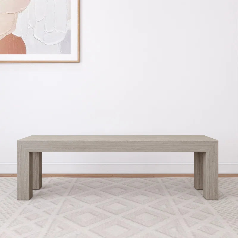 Linzy Modern Wood Bench