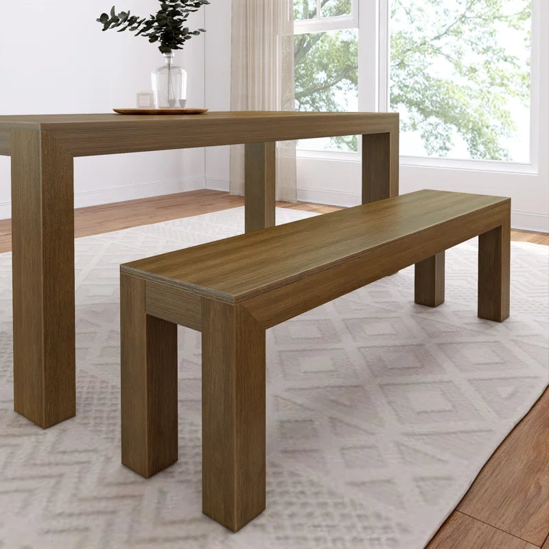 Linzy Modern Wood Bench