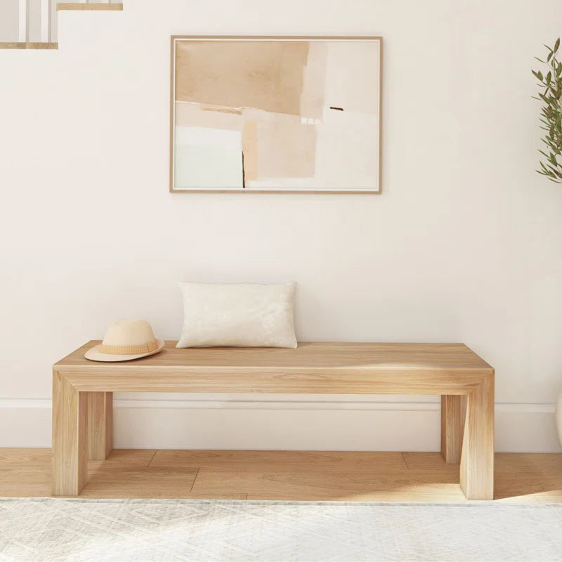 Linzy Modern Wood Bench
