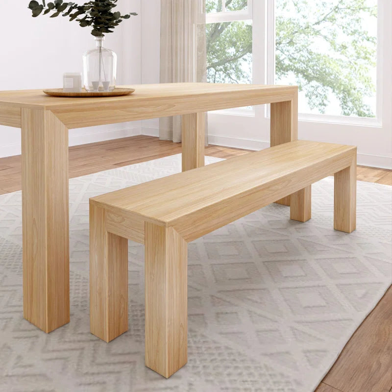 Linzy Modern Wood Bench