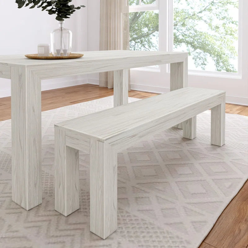 Linzy Modern Wood Bench