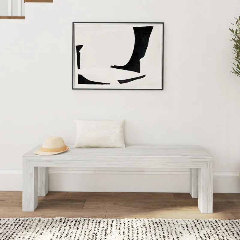 Linzy Modern Wood Bench