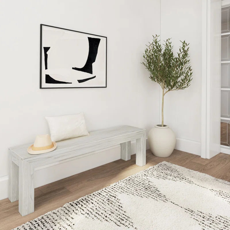 Linzy Modern Wood Bench