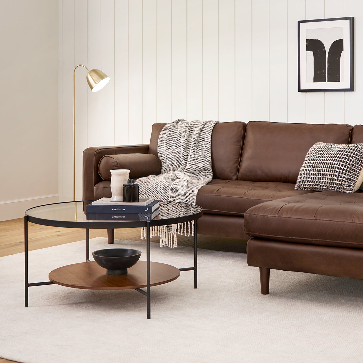 Lissom Floor Lamp - Brass