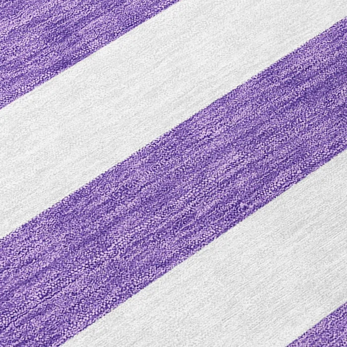 Washable Striped Indoor / Outdoor Rug