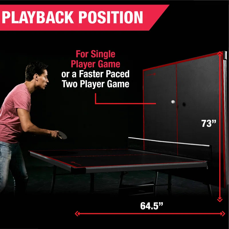 MD Sports Official Size 15mm 4 Piece Indoor Ping Pong Tennis Table