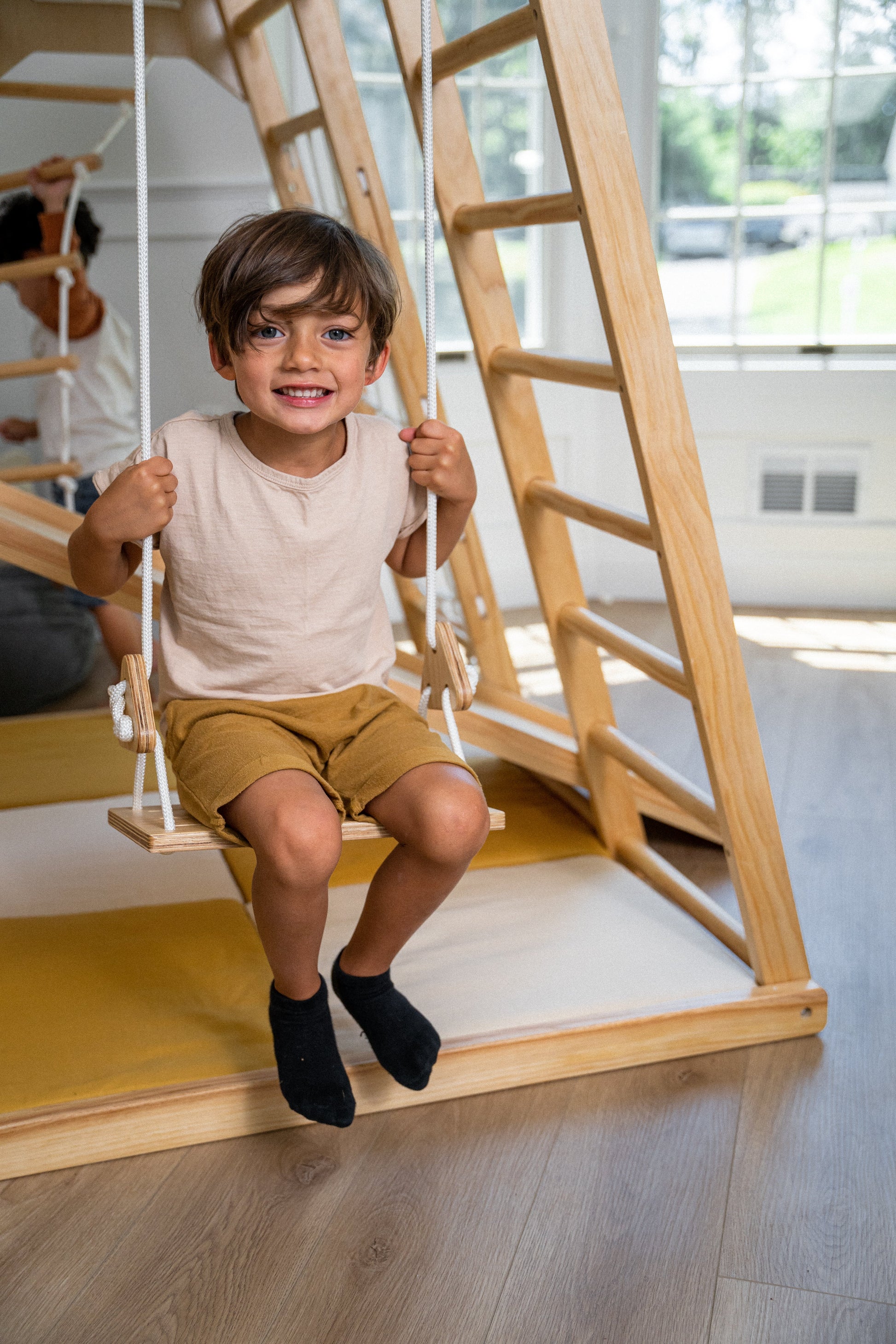 Magnolia Cocomelon 7-in-1 Wooden Indoor Playset – Montessori Climber for Toddlers