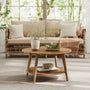 Maklena Coffee Table With 2-Tier Storage Shelves