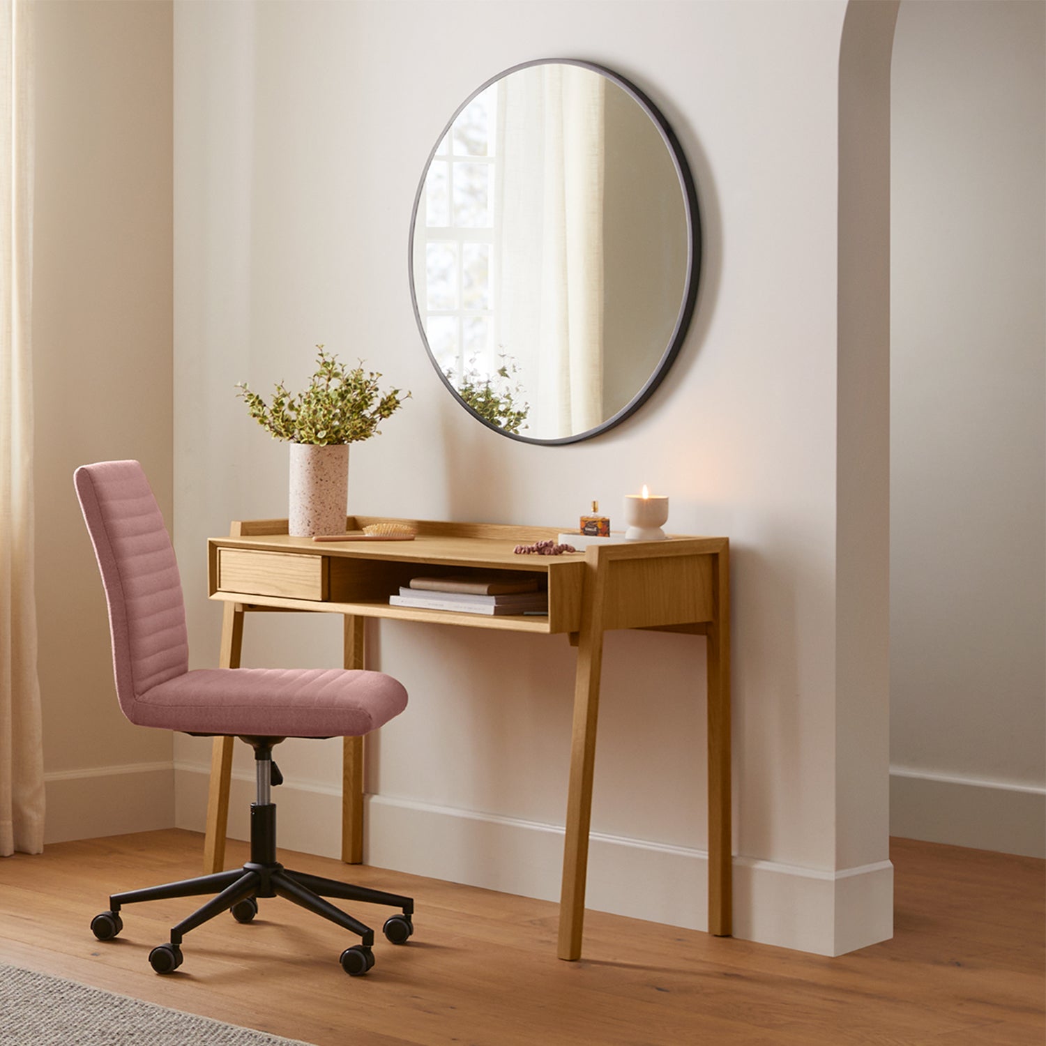 Mansfield Small Round Wall Mirror