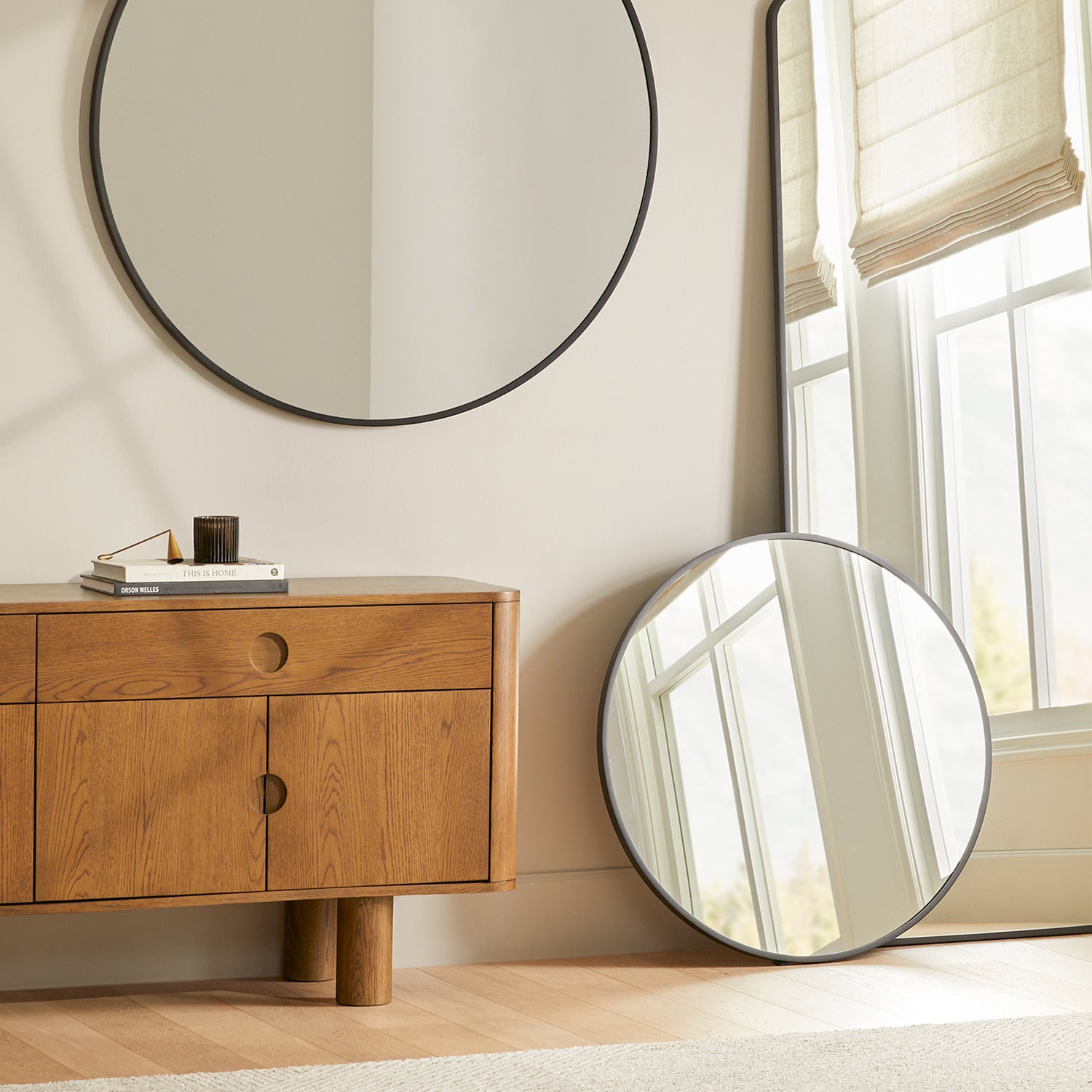 Mansfield Small Round Wall Mirror