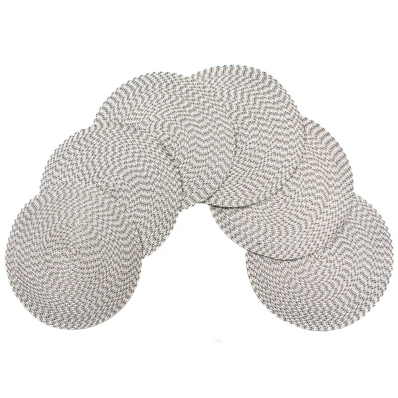 Marun Polypropylene Plastic Round Placemat (Set of 6)