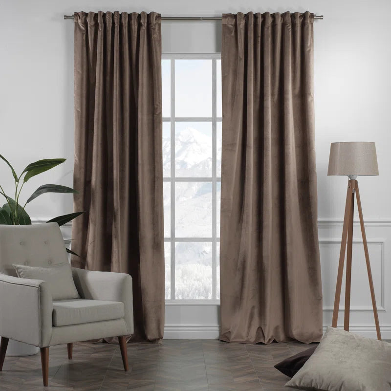 Matte Velvet Extra Wide x Extra Long Custom Made Decorative Double Panel (Set of 2)