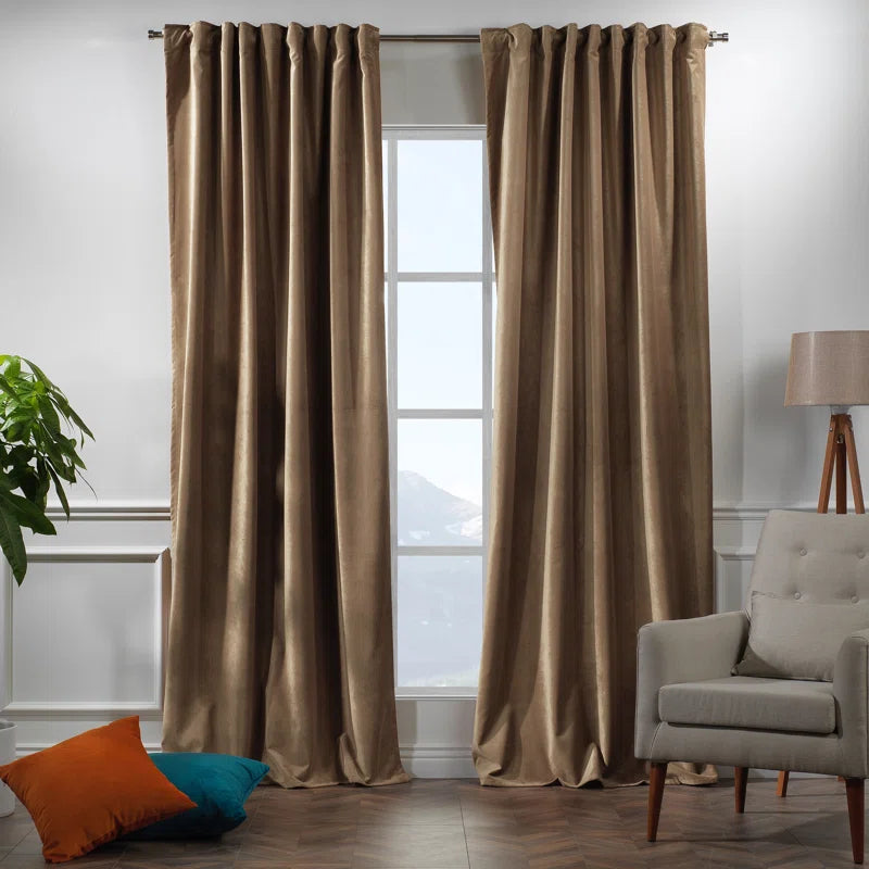 Matte Velvet Extra Wide x Extra Long Custom Made Decorative Double Panel (Set of 2)