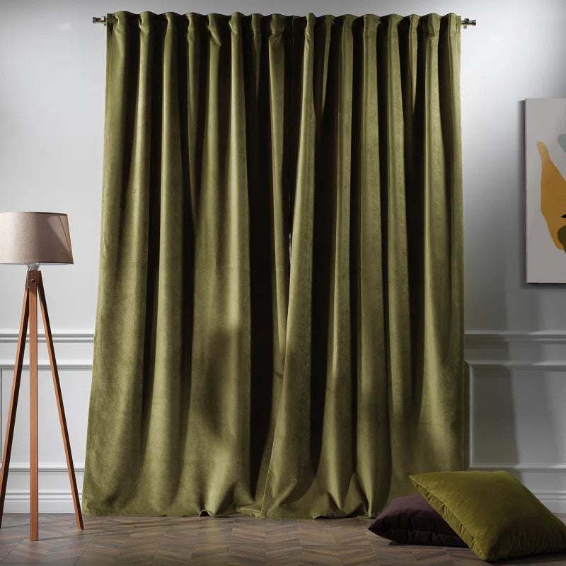 Matte Velvet Extra Wide x Extra Long Custom Made Decorative Double Panel (Set of 2)