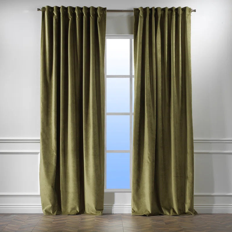Matte Velvet Extra Wide x Extra Long Custom Made Decorative Double Panel (Set of 2)