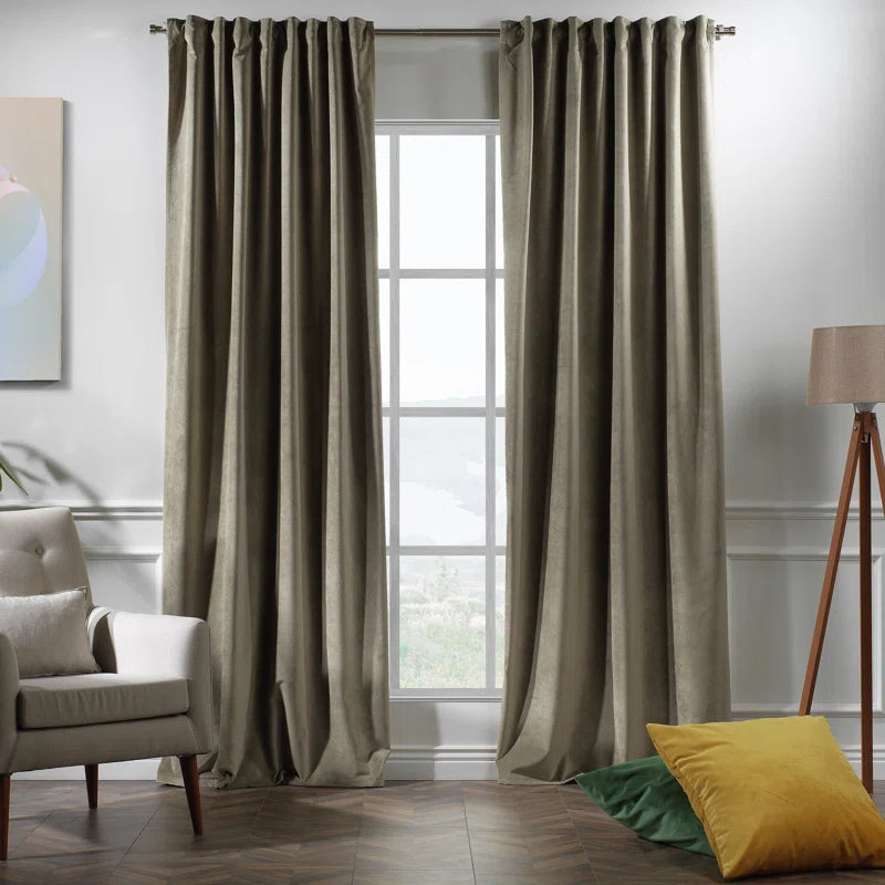 Matte Velvet Extra Wide x Extra Long Custom Made Decorative Double Panel (Set of 2)