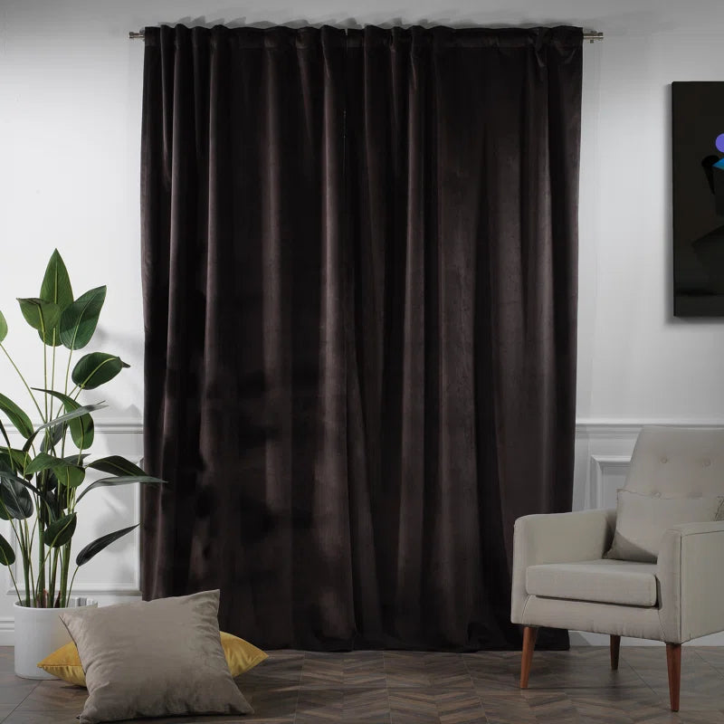 Matte Velvet Extra Wide x Extra Long Custom Made Decorative Double Panel (Set of 2)