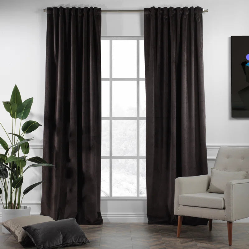 Matte Velvet Extra Wide x Extra Long Custom Made Decorative Double Panel (Set of 2)