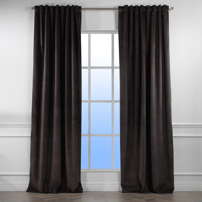Matte Velvet Extra Wide x Extra Long Custom Made Decorative Double Panel (Set of 2)