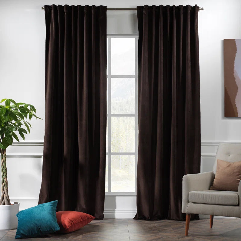 Matte Velvet Extra Wide x Extra Long Custom Made Decorative Double Panel (Set of 2)