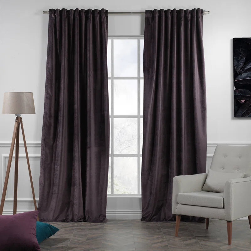 Matte Velvet Extra Wide x Extra Long Custom Made Decorative Double Panel (Set of 2)