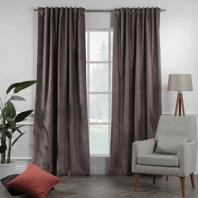 Matte Velvet Extra Wide x Extra Long Custom Made Decorative Double Panel (Set of 2)
