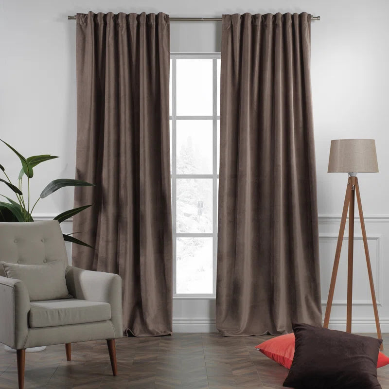 Matte Velvet Extra Wide x Extra Long Custom Made Decorative Double Panel (Set of 2)