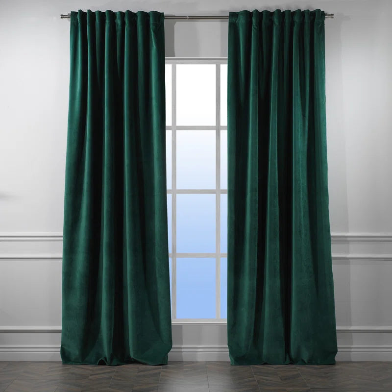 Matte Velvet Extra Wide x Extra Long Custom Made Decorative Double Panel (Set of 2)