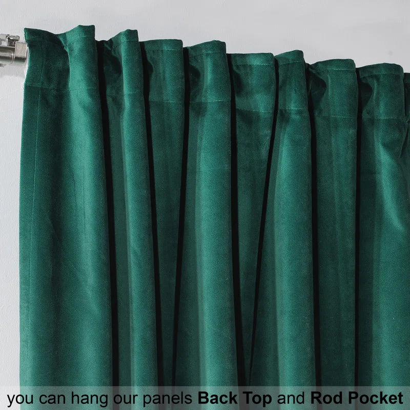 Matte Velvet Extra Wide x Extra Long Custom Made Decorative Double Panel (Set of 2)