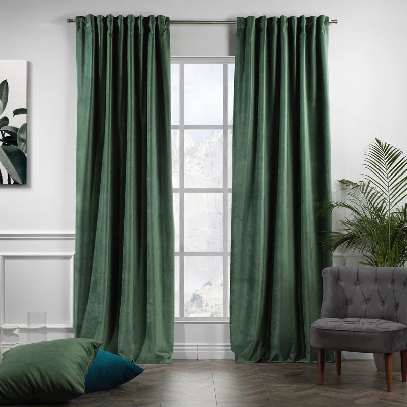 Matte Velvet Extra Wide x Extra Long Custom Made Decorative Double Panel (Set of 2)