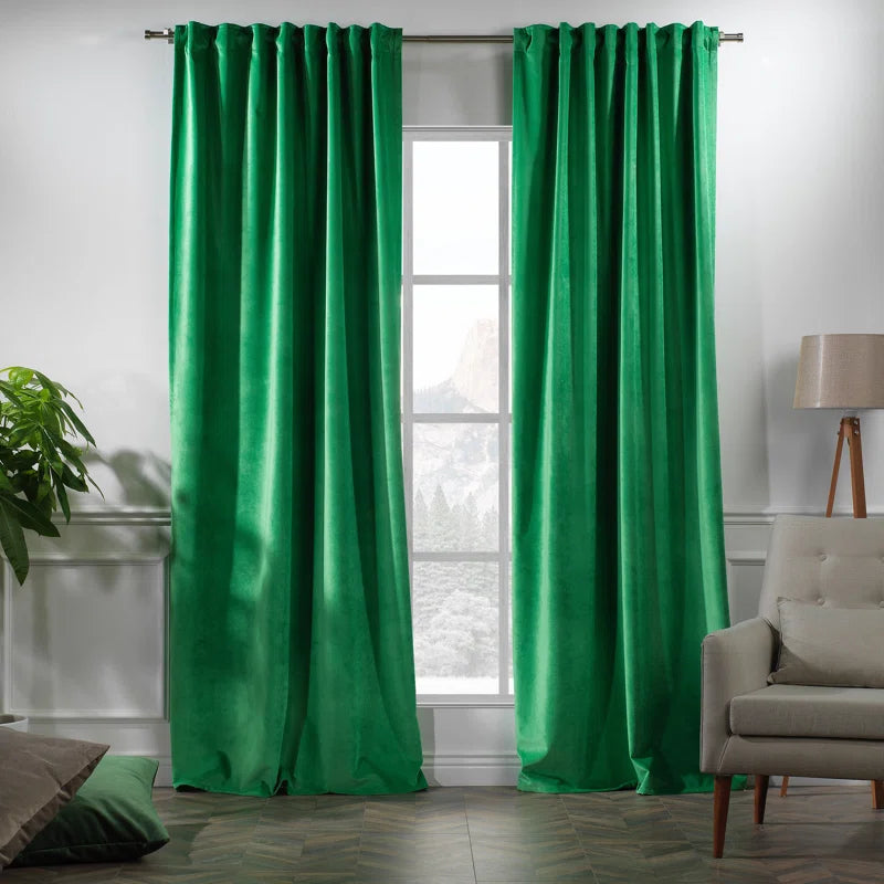 Matte Velvet Extra Wide x Extra Long Custom Made Decorative Double Panel (Set of 2)