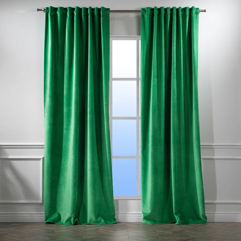 Matte Velvet Extra Wide x Extra Long Custom Made Decorative Double Panel (Set of 2)