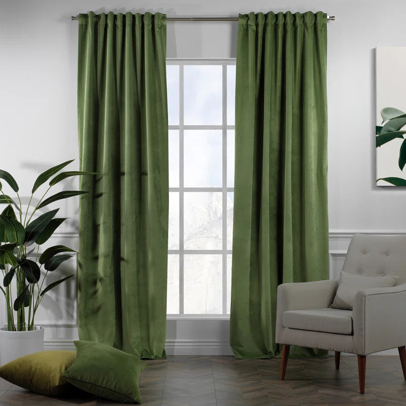 Matte Velvet Extra Wide x Extra Long Custom Made Decorative Double Panel (Set of 2)