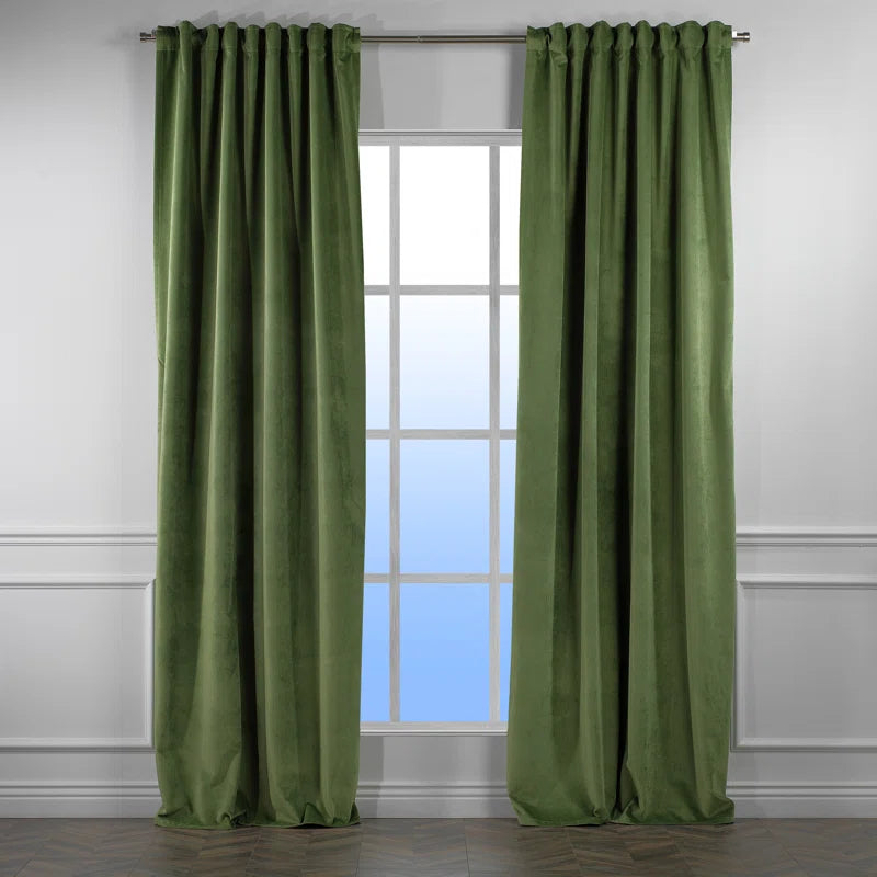 Matte Velvet Extra Wide x Extra Long Custom Made Decorative Double Panel (Set of 2)