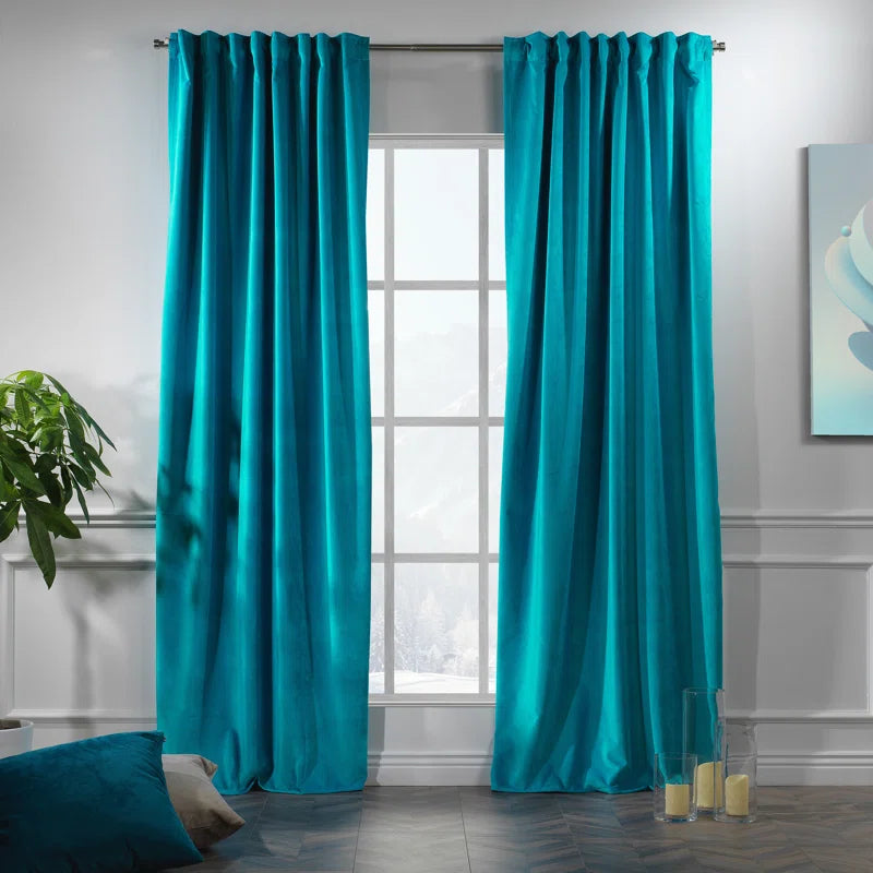 Matte Velvet Extra Wide x Extra Long Custom Made Decorative Double Panel (Set of 2)