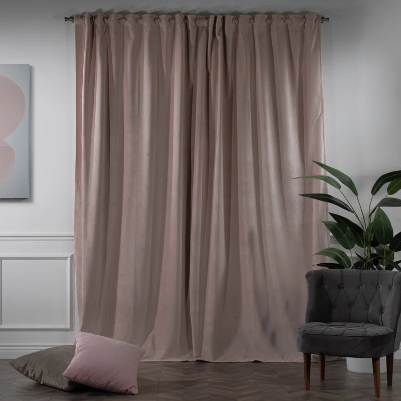 Matte Velvet Extra Wide x Extra Long Custom Made Decorative Double Panel (Set of 2)